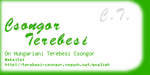 csongor terebesi business card